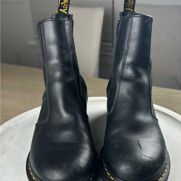 Dr. Martens Cadence Slip On Black Leather Boots - Picture 2 of 7